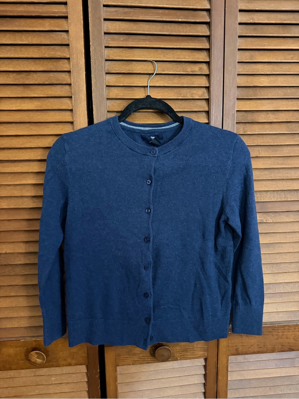 GAP Navy Button-Front Cardigan